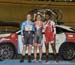 Podium: OBrien, van Riessen, Lester 		CREDITS:  		TITLE: 2016 Milton Challenge - Women Sprint 		COPYRIGHT: Rob Jones/www.canadiancyclist.com 2016 -copyright -All rights retained - no use permitted without prior; written permission