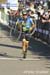 Gunnar Holmgren hikes it across finish after mechanical 		CREDITS:  		TITLE: 2017 Cyclo-cross World Cup #2 		COPYRIGHT: Peter Kraiker