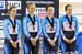 Bronze medalists, womens team pursuit 		CREDITS:  		TITLE: LA UCI TRack World Cup 		COPYRIGHT: Guy Swarbrick