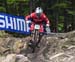 Gee Atherton (GBr) Trek Factory Racing DH 		CREDITS:  		TITLE: 2017 Mont-Sainte-Anne World Cup 		COPYRIGHT: Rob Jones/www.canadiancyclist.com 2017 -copyright -All rights retained - no use permitted without prior; written permission