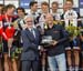 UCI President Brian Cookson presents the trophy to Team Sunweb DS 		CREDITS:  		TITLE: 2017 Road World Championships, Bergen, Norway 		COPYRIGHT: Rob Jones/www.canadiancyclist.com 2017 -copyright -All rights retained - no use permitted without prior; writ