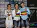Podium: Bayona, Vogel, Degrendele 		CREDITS:  		TITLE: 2017 Track World Championships 		COPYRIGHT: Rob Jones/www.canadiancyclist.com 2017 -copyright -All rights retained - no use permitted without prior; written permission