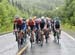 Rally sets tempo on the Megantic climb - Burke second from right 		CREDITS:  		TITLE: Tour de Beauce 		COPYRIGHT: Rob Jones/www.canadiancyclist.com 2018 -copyright -All rights retained - no use permitted without prior; written permission