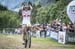 Maja Wloszczowska (Kross Racing Team) winning 		CREDITS:  		TITLE: UCI Mountain Bike XCO World Cup in Val di Sole 		COPYRIGHT: EGO-Promotion