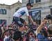 Chris Froome attracted cheers and boos 		CREDITS:  		TITLE: Giro d Italia 		COPYRIGHT: Rob Jones/www.canadiancyclist.com 2018 -copyright -All rights retained - no use permitted without prior; written permission