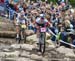 Emily Batty (Can) Trek Factory Racing XC and Jolanda Neff (Sui) Kross Racing Team 		CREDITS:  		TITLE: 2018 La Bresse MTB World Cup 		COPYRIGHT: Rob Jones/www.canadiancyclist.com 2018 -copyright -All rights retained - no use permitted without prior; writt