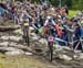 Batty nearly comes off 		CREDITS:  		TITLE: 2018 La Bresse MTB World Cup 		COPYRIGHT: Rob Jones/www.canadiancyclist.com 2018 -copyright -All rights retained - no use permitted without prior; written permission
