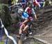 Mackenzie Myatt starts to go down 		CREDITS:  		TITLE: 2018 MTB World Championships, Lenzerheide, Switzerland 		COPYRIGHT: Rob Jones/www.canadiancyclist.com 2018 -copyright -All rights retained - no use permitted without prior; written permission