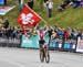 Alessandra Keller (Switzerland) wins 		CREDITS:  		TITLE: 2018 MTB World Championships, Lenzerheide, Switzerland 		COPYRIGHT: Rob Jones/www.canadiancyclist.com 2018 -copyright -All rights retained - no use permitted without prior; written permission