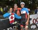 Holden Jones with proud parents 		CREDITS:  		TITLE: 2018 MTB World Championships, Lenzerheide, Switzerland 		COPYRIGHT: Rob Jones/www.canadiancyclist.com 2018 -copyright -All rights retained - no use permitted without prior; written permission