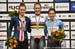 Jennifer Valente, Kirsten Wild, Jasmin Duehring 		CREDITS:  		TITLE: 2018 Track World Championships, Apeldoorn NED 		COPYRIGHT: Rob Jones/www.canadiancyclist.com 2018 -copyright -All rights retained - no use permitted without prior; written permission