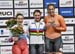 Daria Shmeleva, Miriam Welt, Elis Ligtlee 		CREDITS:  		TITLE: 2018 Track World Championships, Apeldoorn NED 		COPYRIGHT: Rob Jones/www.canadiancyclist.com 2018 -copyright -All rights retained - no use permitted without prior; written permission