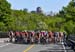Peloton heading up the climb 		CREDITS:  		TITLE: GP Cycliste Gatineau 		COPYRIGHT: Rob Jones/Canadiancyclist.com, all rights retained