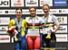 Olena Starikova, Daria Shmeleva, Kaarle McCulloch 		CREDITS:  		TITLE: 2019 Track World Championships, Poland 		COPYRIGHT: ROB JONES/CANADIAN CYCLIST
