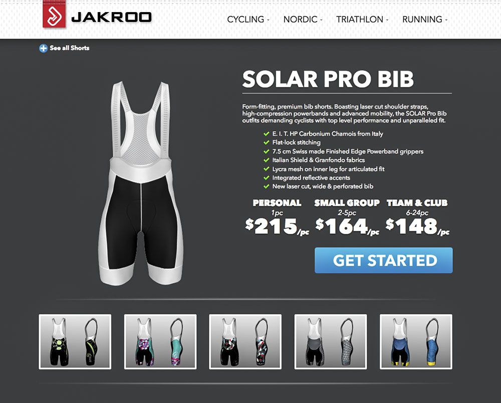 jackaroo cycling kit